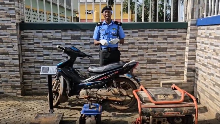 Ex-convict rearrested for stealing motorcycle, six days after release from prison
