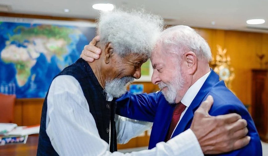President Lula hosts Nobel laureate Wole Soyinka in Brazil