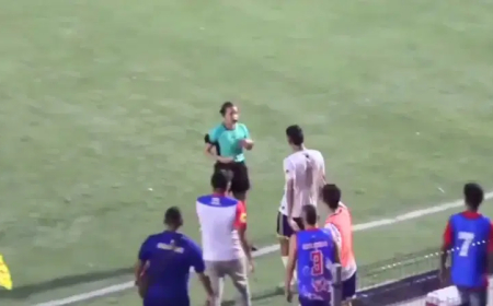 Colombian footballer slaps female referee after he’s shown red card