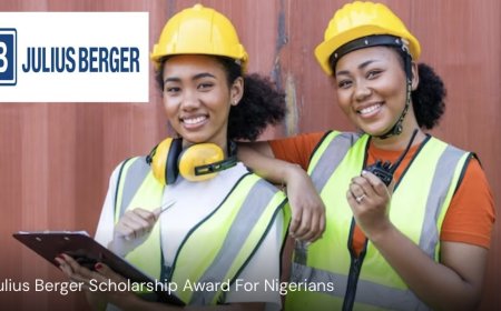 Julius Berger Scholarship Award For Nigerians 2025 | How To Apply