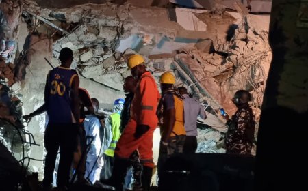 Three-storey building collapses in Yaba, four rescued