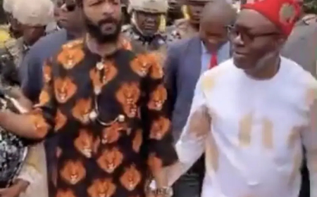 Soludo hosts Ebuka Obi at Anambra govt house