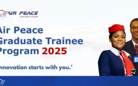 Air Peace Graduate Trainee Program 2025 For Nigerians | How To Apply