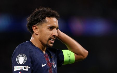 Ligue 1: PSG captain Marquinhos out with thigh injury
