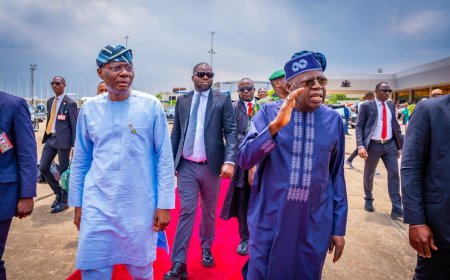 Tinubu arrives Lagos to meet private sector stakeholders, others