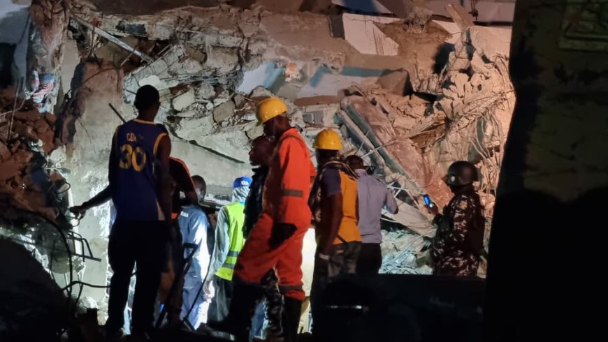 Three-storey building collapses in Yaba, four rescued