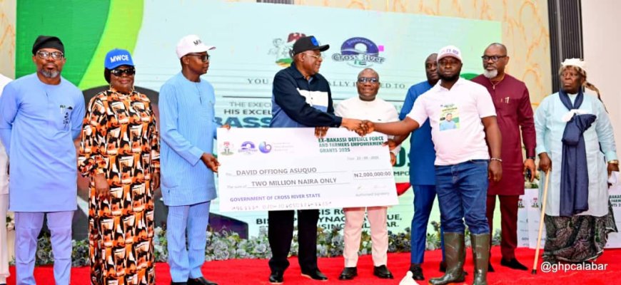 C’River empowers farmers, ex-militants with ₦800m grants