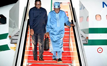 Tinubu ends 10-day Lagos working visit, returns to Abuja