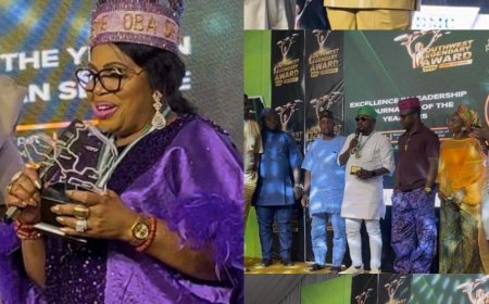 Glamour Meets Greatness: Ola Oresanya, Antar Laniyan, Ogun NUJ Secretary Light Up the Southwest Legendary Awards
