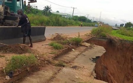 FRSC warns motorists of gully erosion on Onitsha-Owerri road