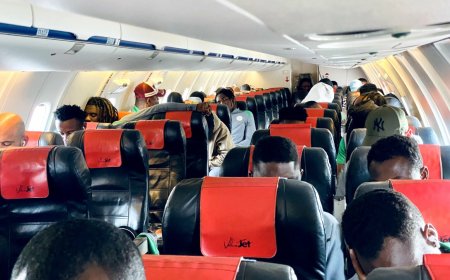 Super Eagles arrive Uyo after aircraft scare