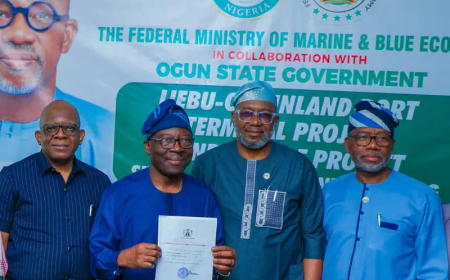 FG Receives 130 hectares from Ogun Govt for Ijebu-Ode Inland Dry Port Project