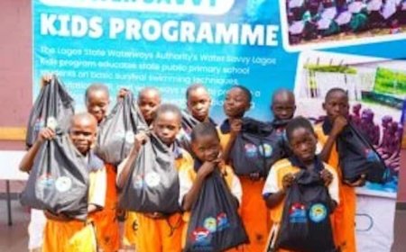 Lagos Waterways Authority empowers schoolchildren with swimming skills