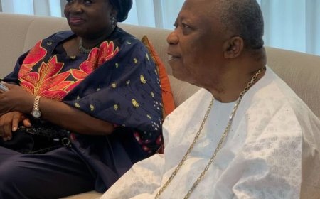 DR. OLUWATOYIN MADEIN FELICITATES SIR ADEBUTU ON HIS 90TH BIRTHDAY