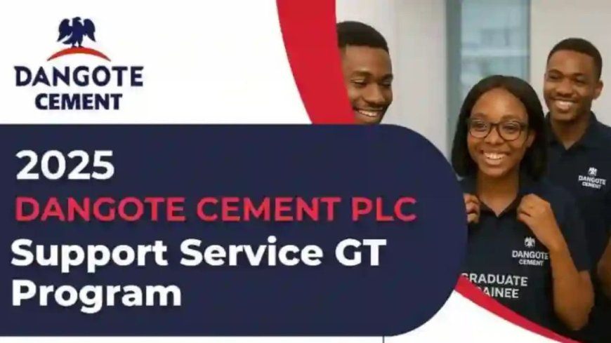 Dangote Support Service Graduate Trainee Program 2025 for Nigerians | How To Apply