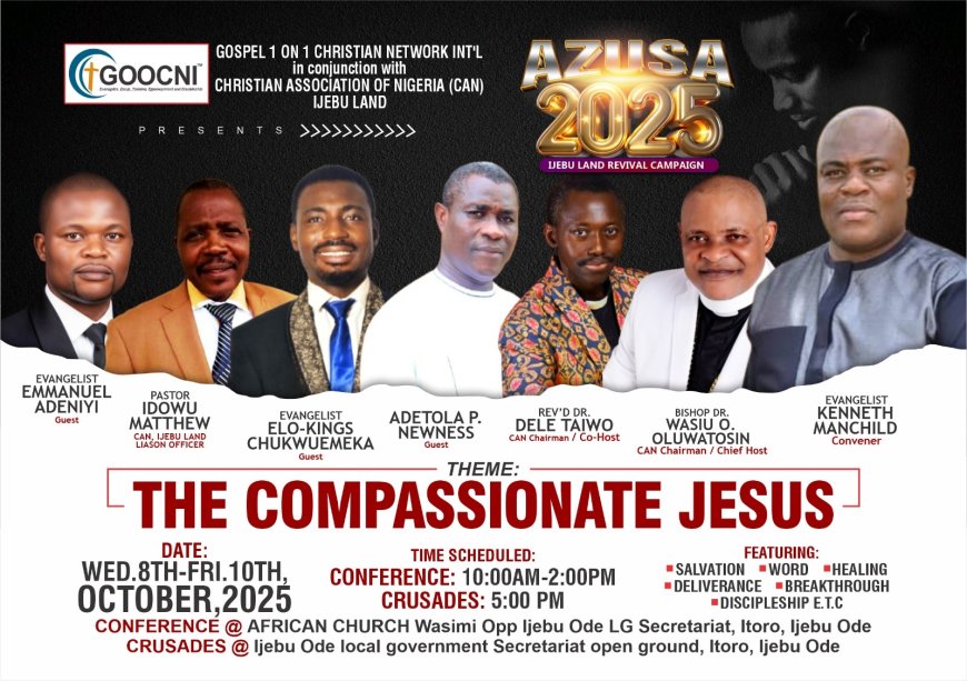 Ijebuland Set For 3-Day Power-Packed Crusade