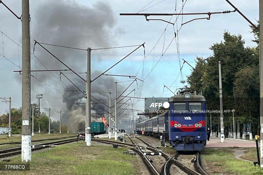 Russia intensifying railway strikes to cut off civilians, says Ukraine