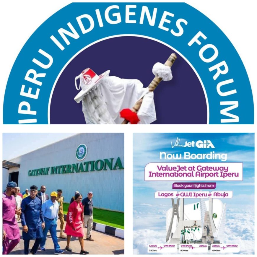 Iperu Indigenes Forum Congratulates Gov. Abiodun on Inaugural Commercial Flight At Gateway International Airport