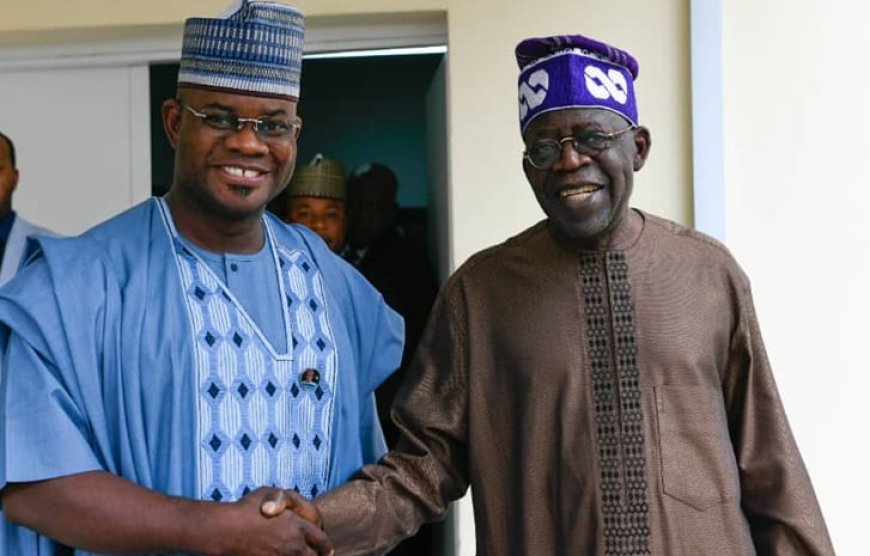 Yahaya Bello hails Tinubu as angel sent by God to fix Nigeria