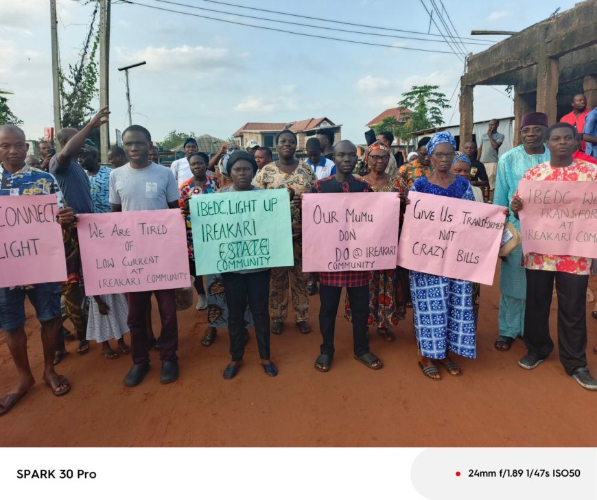 Anger, outrage as Ogun community protests IBEDC refusal to energize transformer after spending N11m, urges Gov Abiodun's intervention 