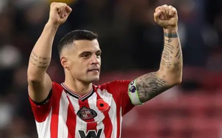 EPL: Rooney hails Xhaka as Sunderland’s signing of the season