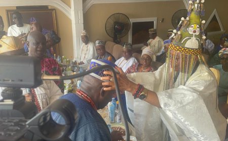 UK-Based Financial Expert, Tunde Sokan, Installed As Asiwaju Of Isonyin Kingdom