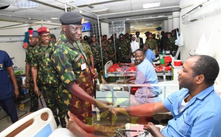 COAS visits injured soldiers in Kaduna