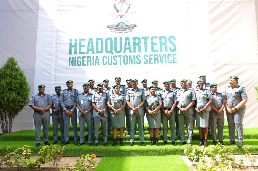 Customs decorate newly promoted officers
