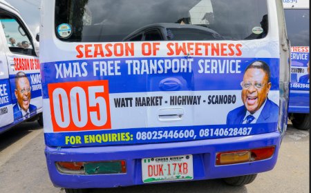 Cross River gov unveils free bus service for Christmas