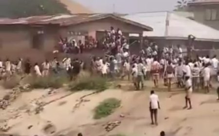 Oyo schoolchildren caught on camera in violent street fight