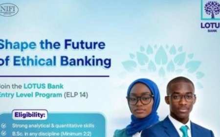 LOTUS Bank Entry Level Program 2026 For Nigerians | How To Apply