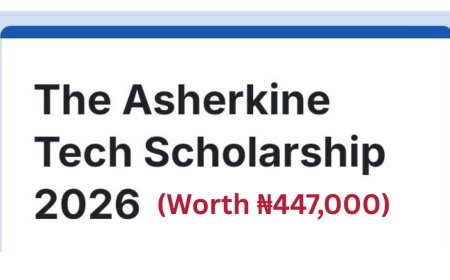 Asherkine Tech Scholarship For Nigerians 2026 | Fully Funded