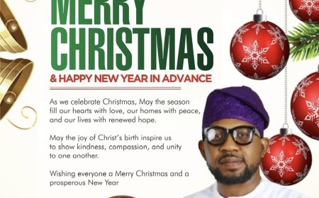 Christmas: Ogun Assembly Aspirant, Olalekan Jiboku Urges Christians to Uphold Peace, Unity
