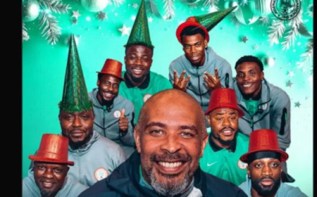 Super Eagles stars celebrate Christmas in Morocco, share cheerful video