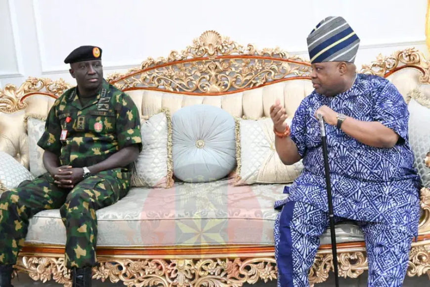 Adeleke commends FG over army training depot in Osun, welcomes COAS for passing-out parade
