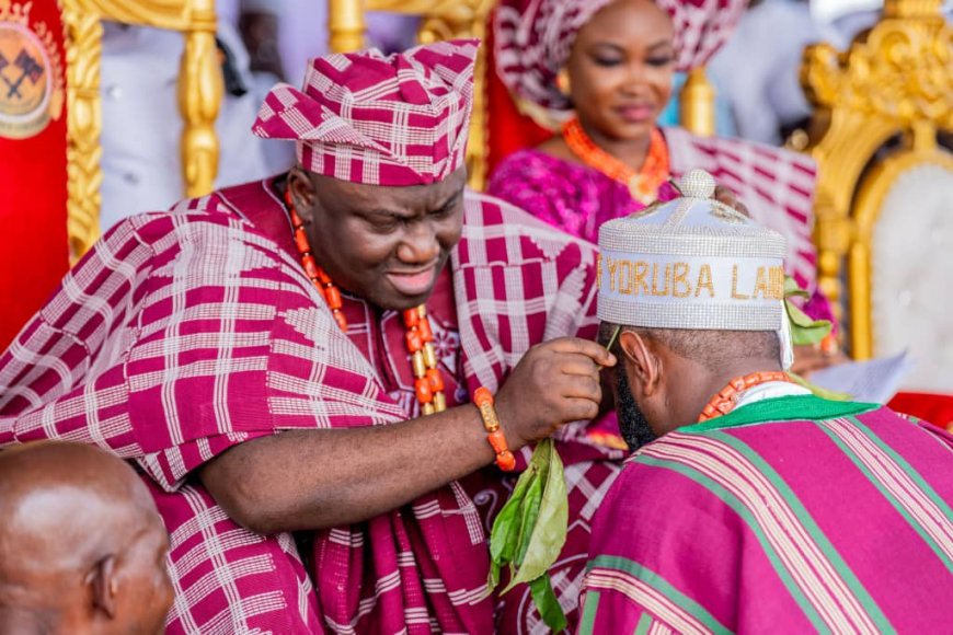 Akpabio, Edun, Ganduje present as Seyi Tinubu takes Oyo chieftaincy title