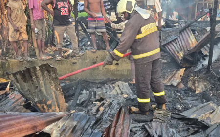 Firefighters battle New Year Day inferno in Abuja, several states