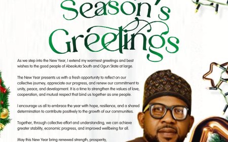 New Year: Ogun Assembly Aspirant Olalekan Jiboku Calls for Hope, Unity