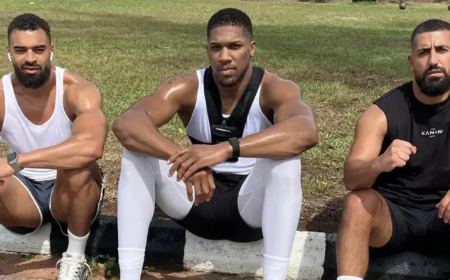 Anthony Joshua returns to UK after fatal crash in Nigeria