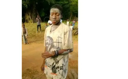 Community parades teenager naked for stealing yams