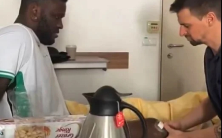 Super Eagles striker Boniface begins rehabilitation after knee surgery