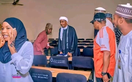 Emir Sanusi begins classes as 200-level Law student in Kano