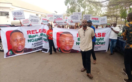 Protesters disrupt opening of Enugu judiciary legal year over jailed LP lawmaker