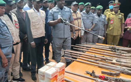 Ogun Customs intercepts arms, ammunition, explosives, others worth N721.45m