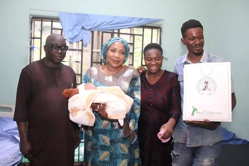 Abia First Lady welcomes first baby of the year with gifts, cash