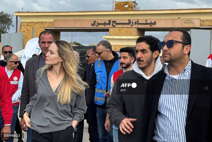 Angelina Jolie visits Egypt’s Rafah border, urges urgent Gaza aid