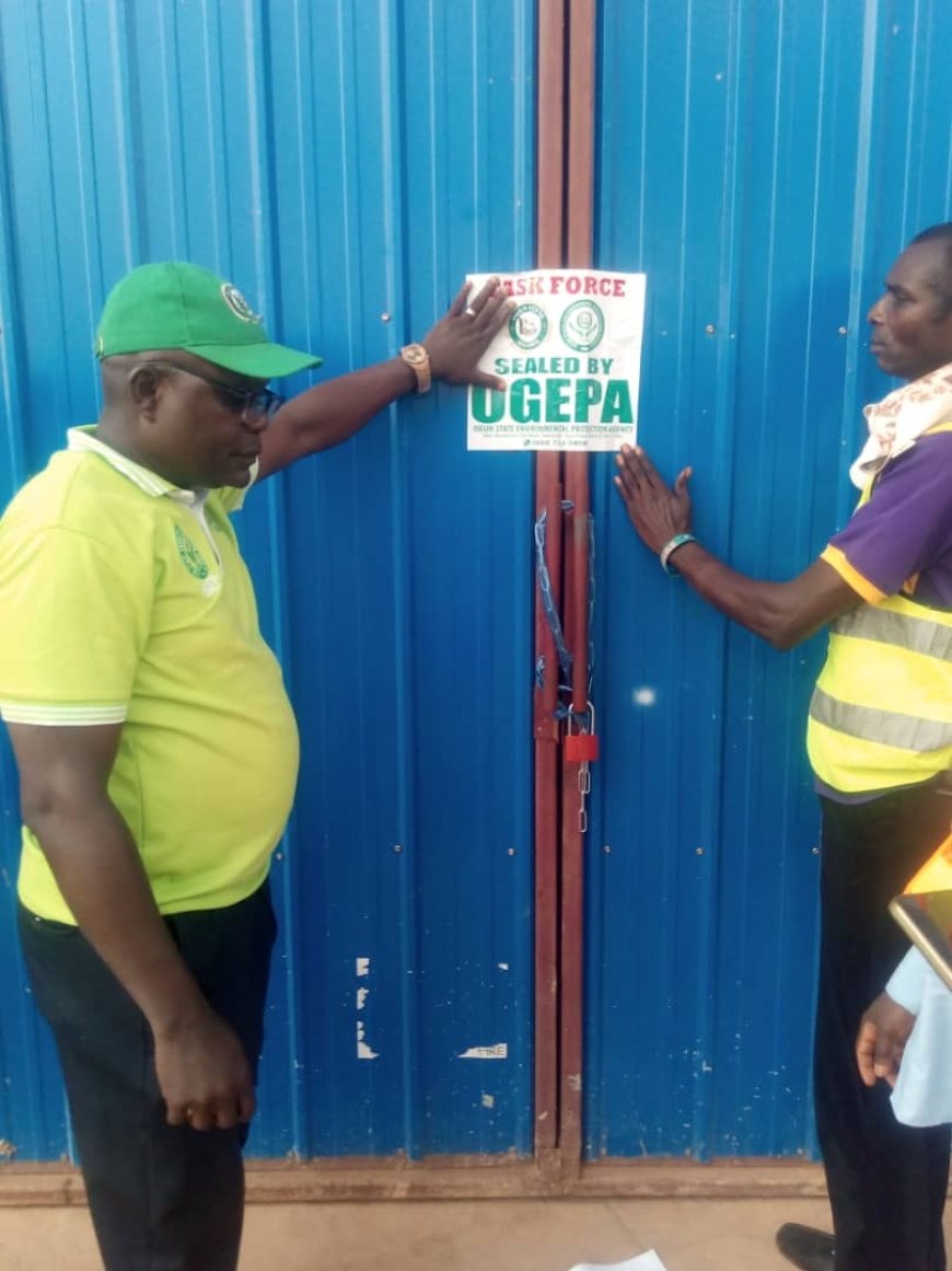 OGSG SEALS WAREHOUSE OVER AIR POLLUTION FOLLOWING OUTCRY