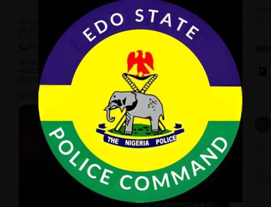 Police debunk reports of fire at Edo station