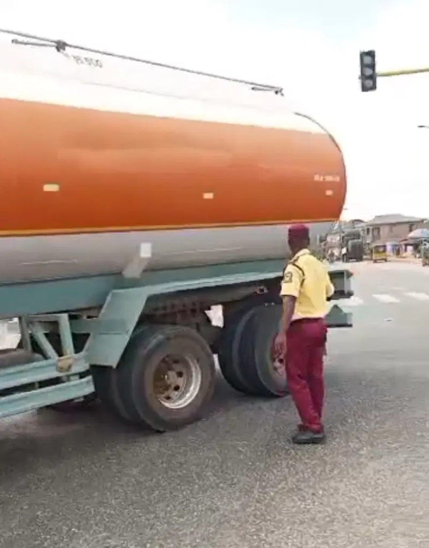 Tanker crushes motorcyclist, passenger Lagos