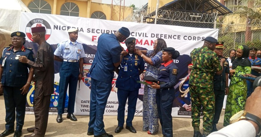 FCT NSCDC decorates 402 officers, urges commitment to service